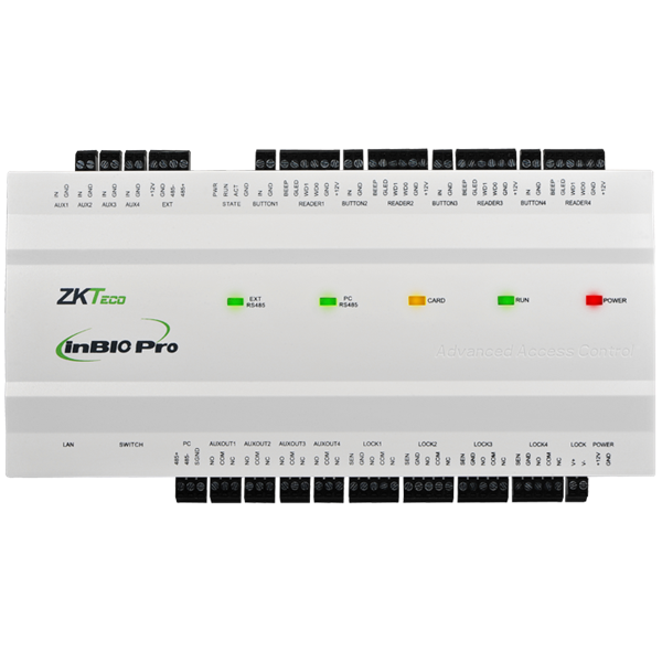 Imagen de ZKTECO INBIO 460PRO panel de accesos 4 puertas (max 8 lectoras) alta gama para software ZKBiosecurity