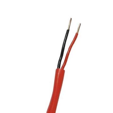 Imagen de VANGUARD cable incendio rojo 2 conductores AWG18 sin pantalla, 100% cobre, caja 305 metros, listado UL