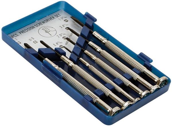 Imagen de Juego de destornilladores de relojero x 6 puntas PJ-06
