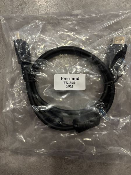 Imagen de Cable HDMI A HDMI Prosound 0.9M 24K1.4 FK-3541-090