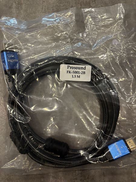 Imagen de Cable HDMI A HDMI Prosound 1.5M 24K2.0 FK-5001-1.5