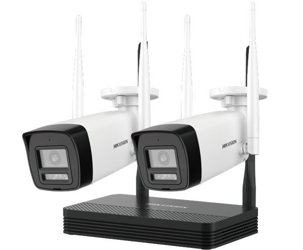 Imagen de HIKVISION KIT WI-FI NVS 4 CANALES NKS422W0H | INCLUYE 2 CÁMARAS BULLET 2MP | DETECCIÓN DE HUMANOS Y VEHÍCULOS | AUDIO BIDIRECCIONAL